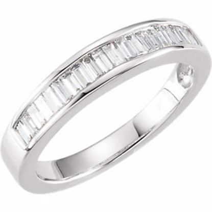 62184:262738:P 14kt White 1/2 CTW Diamond Anniversary Band Size 7