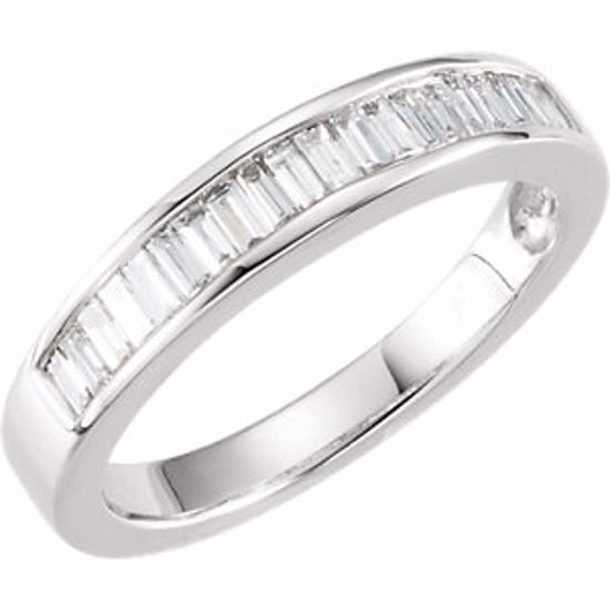 62184:262738:P 14kt White 1/2 CTW Diamond Anniversary Band Size 7