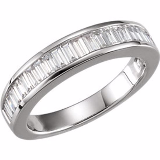 62185:268725:P Platinum 3/4 CTW Diamond Anniversary Ring Size 8