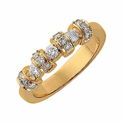 62205:272057:P 14kt Yellow 3/8 CTW Diamond Anniversary Band