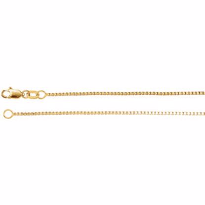 CH618:288093:P 14kt Yellow 1mm Box 24" Chain