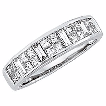 63460:292185:P 14kt White 1 CTW Diamond Anniversary Band