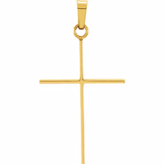 R16159:66949:P 14KY 26x17mm Cross Pendant