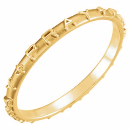 R16620:130115:P 10kt Yellow Pray Ring Size 5