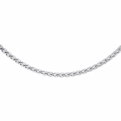 CH266:139508:P Sterling Silver Wheat Chain 6mm