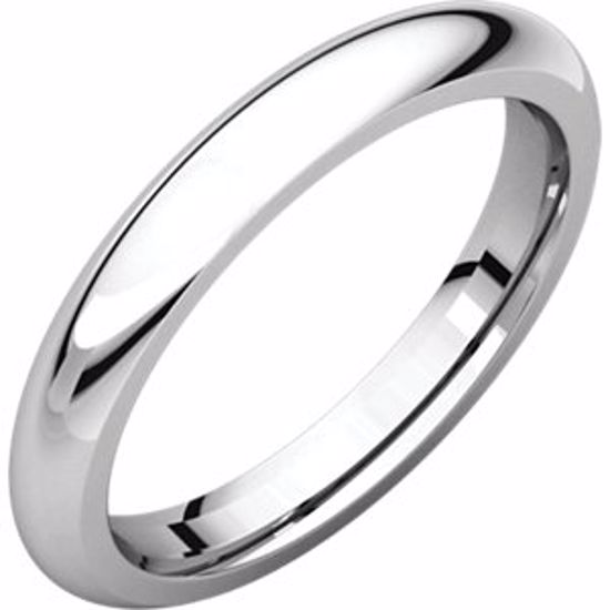 IR7.5:151163:P 10kt White 3mm Comfort Fit Band