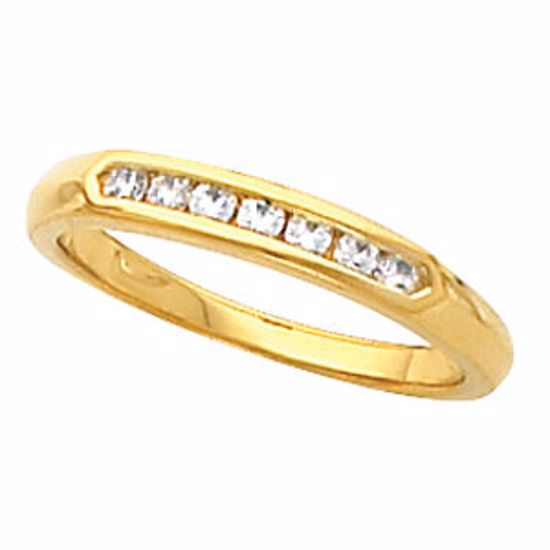 60043:207025:P 14kt Yellow 1/6 CTW Diamond Band