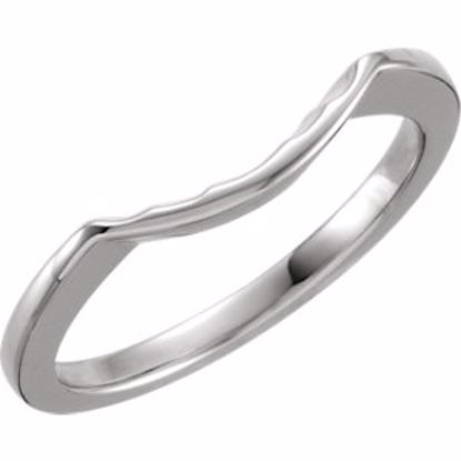 12649:236065:P Band for 7.4mm Round Engagement Ring