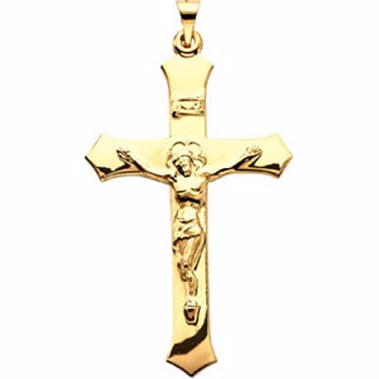 R41112:236757:P 14kt Yellow Crucifix Pendant