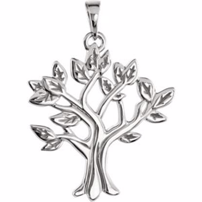 81722:247962:P 14kt White My Tree&trade; Pendant