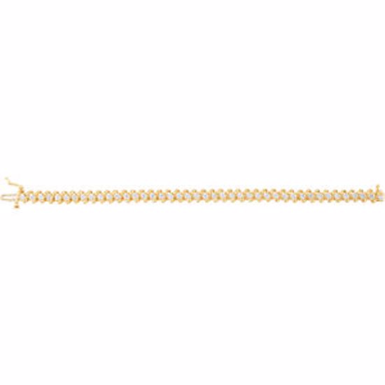 61718:251673:P 14kt Yellow 3 1/3 CTW Diamond Line Bracelet