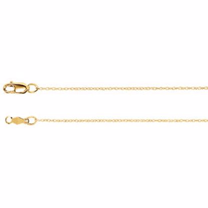 CH467:244013:P 14kt Yellow .75mm Rope 24" Chain