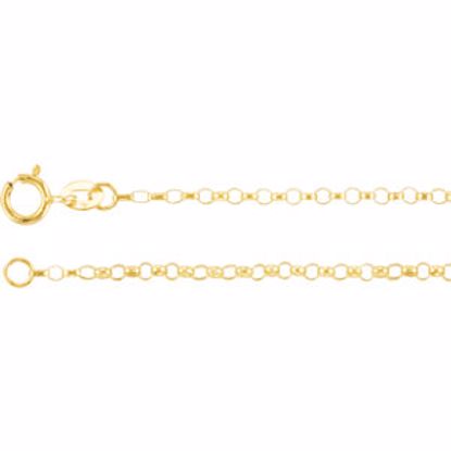 CH226:244821:P 14kt Yellow 1.5mm Hollow Belcher Rolo 24" Chain
