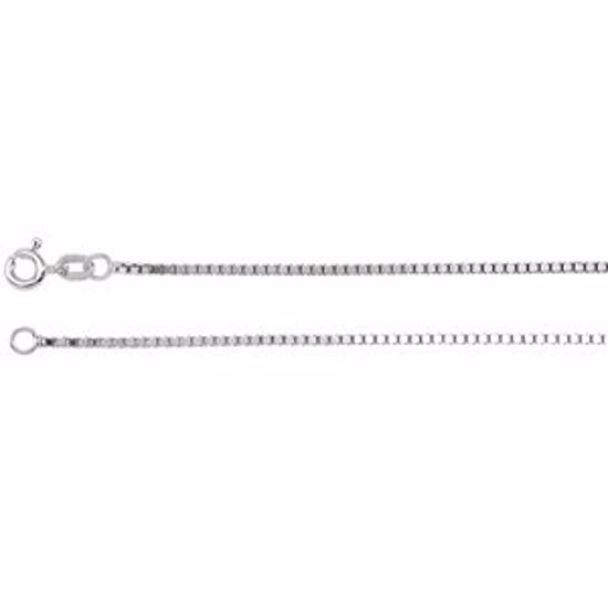 CH489:244835:P 14kt White 1.3mm Solid Box 18" Chain