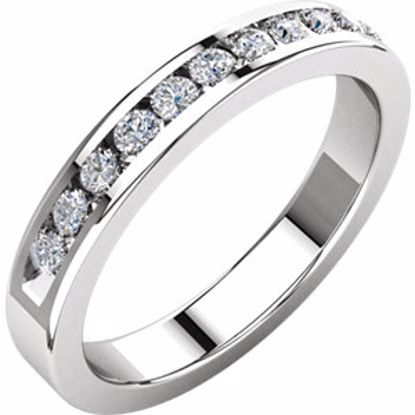 62856:277709:P 14kt White 1/3 CTW Diamond Anniversary Band Size 8