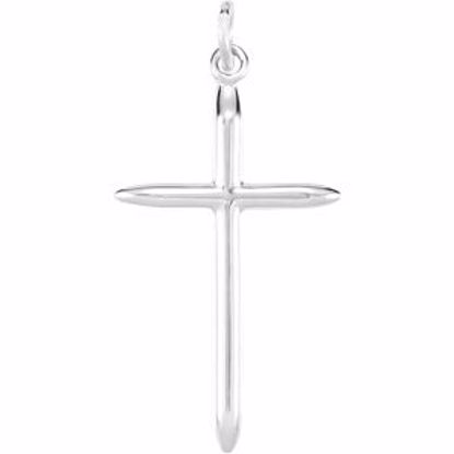 R16273:104170:P Sterling Silver 25x15mm Cross Pendant without Packaging