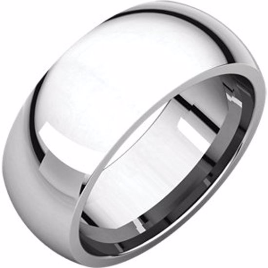 IR12:151119:P 10kt White 8mm Comfort Fit Band