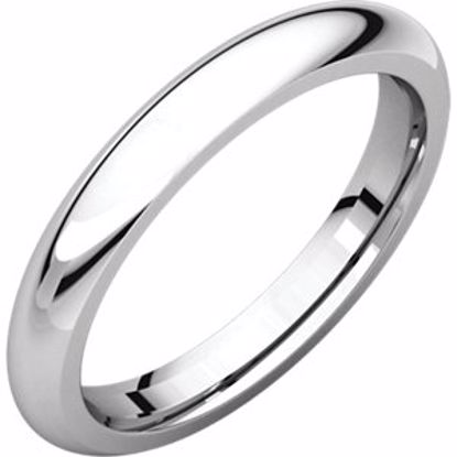 IR8:151086:P 10kt White 3mm Comfort Fit Band