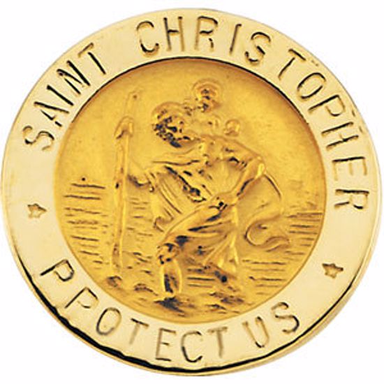 R16728:129527:P St. Christopher Lapel Pin