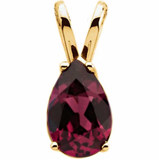 61122:209619:P Genuine Rhodolite Garnet Pendant