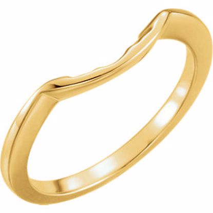 12696:202888:P 10kt Yellow Band for 7.4mm Engagement Ring