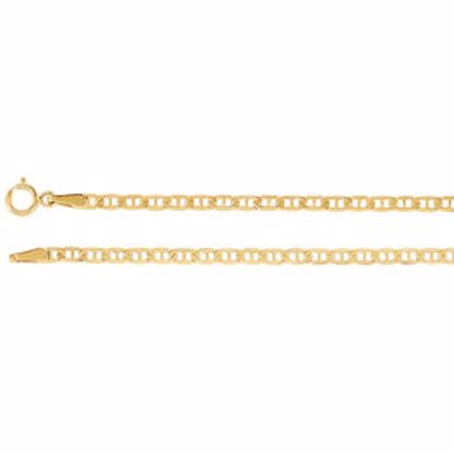 CH484:244599:P 14kt Yellow 2.25mm Anchor 18" Chain