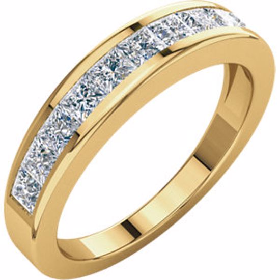 62181:262493:P 14kt Yellow 1 CTW Diamond Anniversary Band Size 6