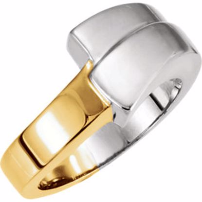 50279:265907:P 14kt White & Yellow Fashion Ring