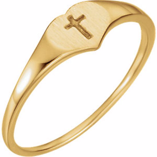 19351:267359:P Youth Heart & Cross Ring