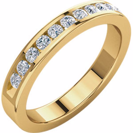 62856:277694:P 14kt Yellow 1/3 CTW Diamond Anniversary Band Size 6