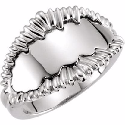 5417:23307:P 14kt White Metal Fashion Ring 