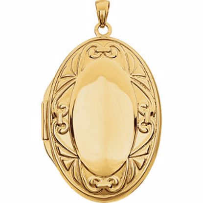 2643:117740:P 14kt Yellow Oval Locket