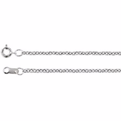 CH176:133526:P Platinum 1.5mm Solid Cable 20" Chain