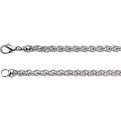 CH267:139530:P Solid Wheat Chain 4mm