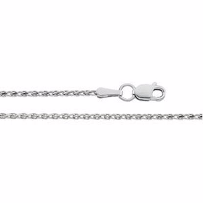 CH179:140619:P 14kt White 1.5mm Diamond Cut Wheat 24" Chain
