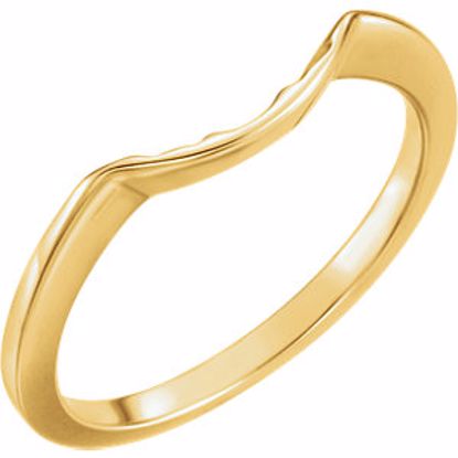 12696:192698:P 14kt Yellow Band for 7mm Engagement Ring