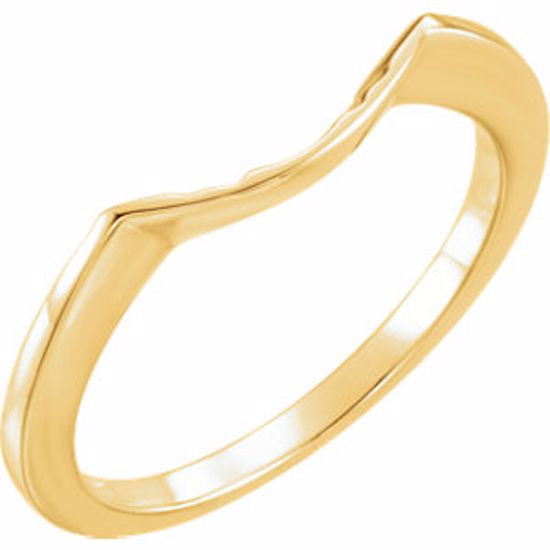 12696:192747:P 18kt Yellow Band for 7.8mm Engagement Ring