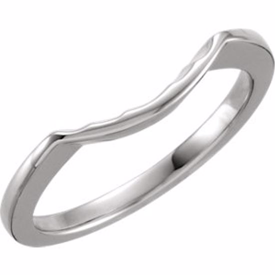 12649:206336:P Band for 7.4mm Round Engagement Ring