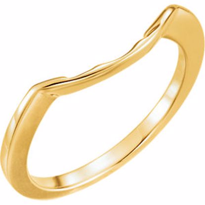 12696:206365:P 18kt Yellow Band for 8.2mm Engagement Ring