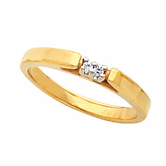 60040:207014:P 4-Prong Solitaire Engagement Ring or Band