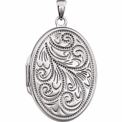 21949:238957:P Sterling Silver Oval Locket