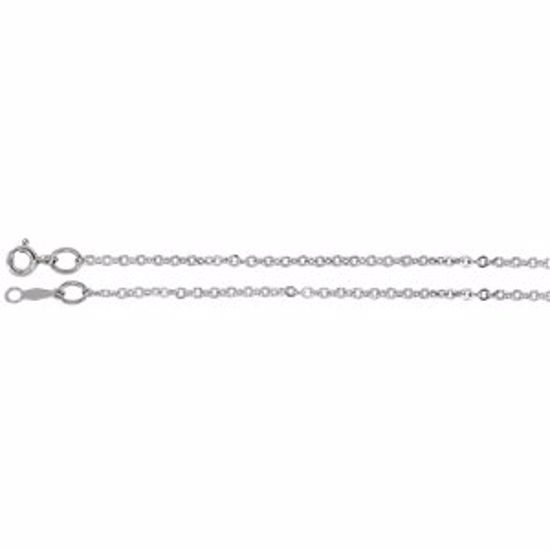 CH431:240033:P Sterling Silver 1.75mm Cable 18" Chain
