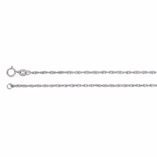 CH74:244999:P 14kt White 1.75mm Solid Rope 18" Chain
