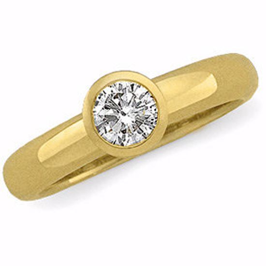 60251:253493:P 14kt Yellow 1/2 CTW Diamond Round Solitaire Engagement Ring