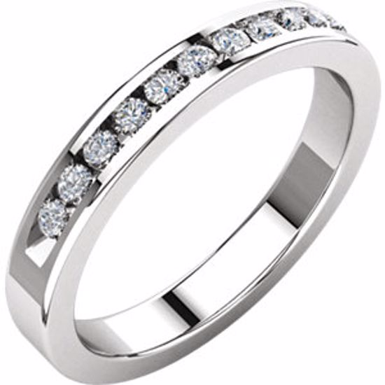 62855:277673:P 1/4 CTW Diamond Classic Channel Set Anniversary Band