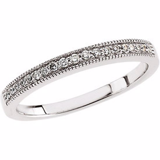 62293:274367:P 14kt White 1/8 CTW Diamond Band