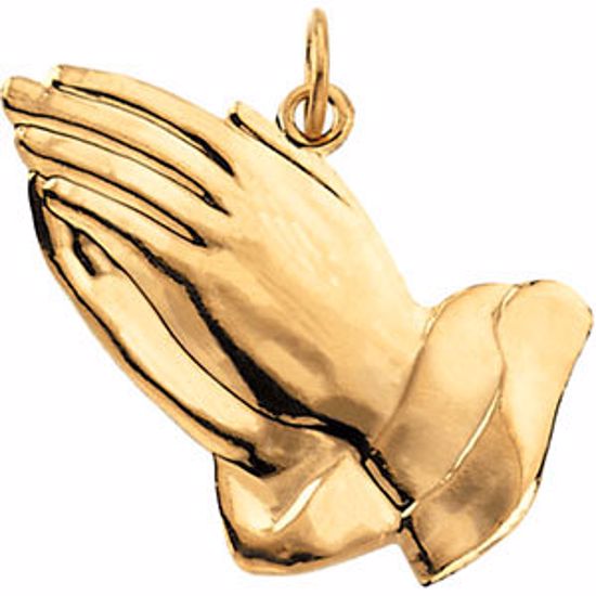 R16352:66892:P Praying Hands Pendant