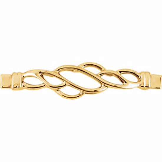 81129:101420:P 14kt Yellow Bracelet Center