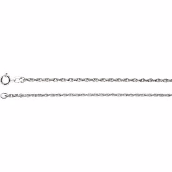 CH70:106071:P 14kt White 1.5mm Rope 24" Chain
