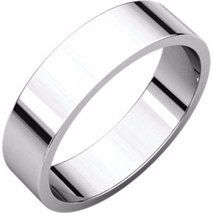 F8:149996:P 10kt White 5mm Flat Band